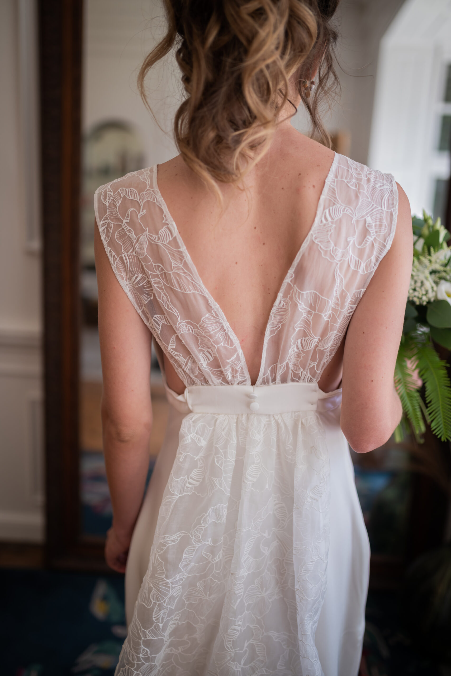 Robe en drap de soie italienne
